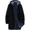 Men's Long Coat Jacket Outerwear Hooded Winter Hoodie Casual Cold 