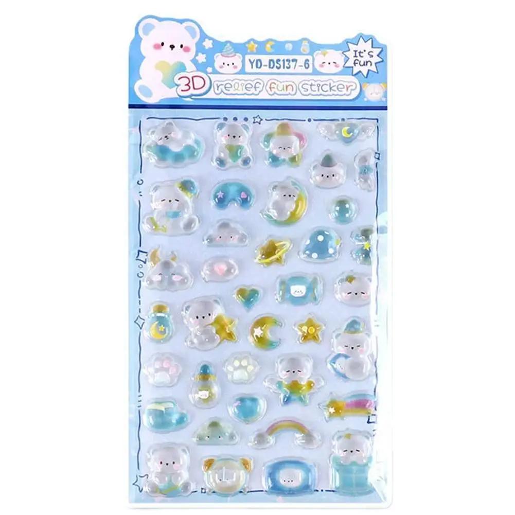 Cute 3D Cartoon Animal Cute Stickers R DIY Stickers For Scrapbooks Planner Journals Laptops Phone Case Decoration Gifts L1N9