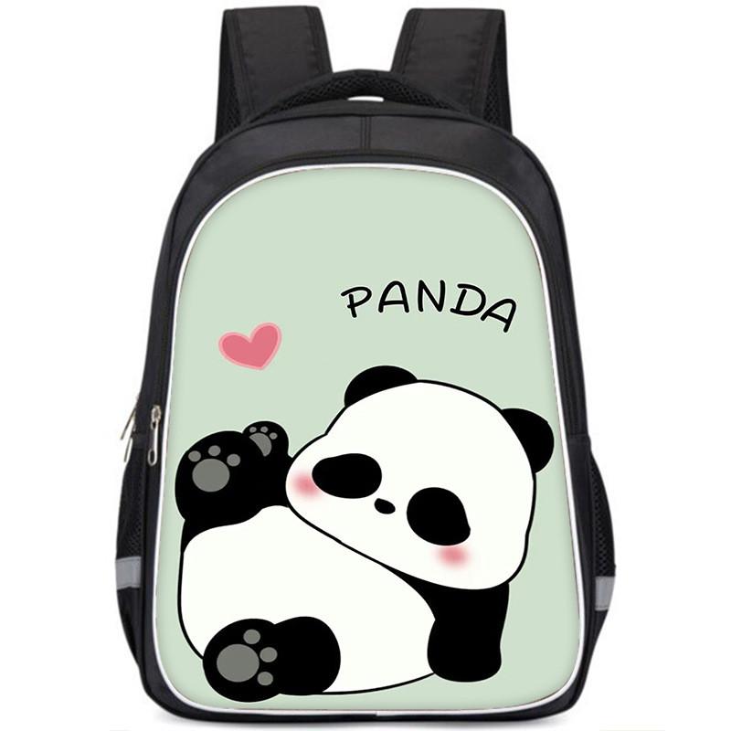 Panda Spacious Lightweight 3d School Satchel Oxford Fabric For Children Style A,Small