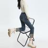 Autumn new elastic pipe pants sweet cool style women's baguette pants small straight pants two colors blue nine-point pants