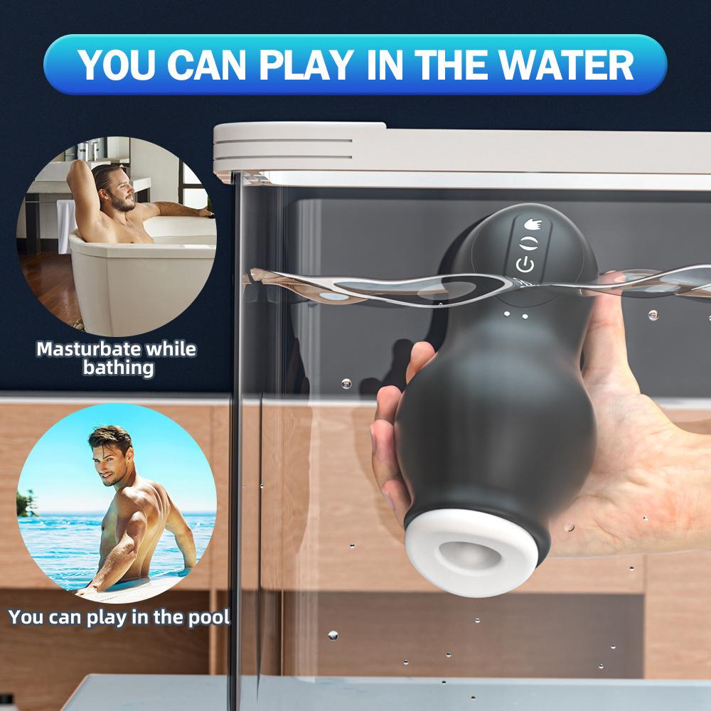 Automatic Male Masturbator Cup Glans Massager Vibrator Blowjob Vagina Trainer Penile Delay Lasting Pennis Sex Toys for Men Adult