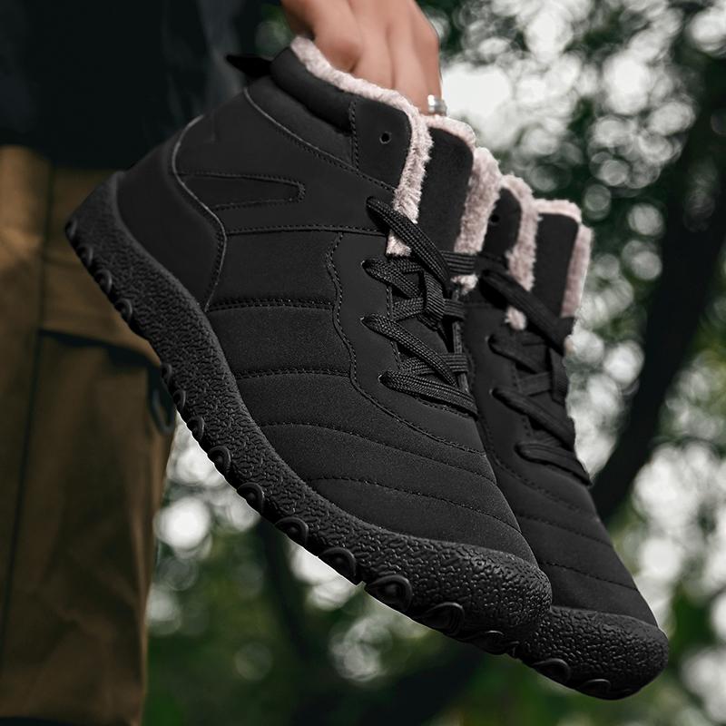 Men's Snow Boots High-top Cotton-padded Shoes Warm Plush Shoes