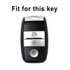 3 Knappar Skal Fob För KIA Rio Rio5 Sportage Ceed Cerato K3 KX3 K4 K5 Sorento Optima Picanto TPU Läder Bil Smart Nyckelfodral Skydd
