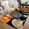 Vintage Sun and  Moon Carpet Living Room Sofa Decoration Carpet Boy Game Room Bedside Carpet Children's Crawling Game Mat Gift