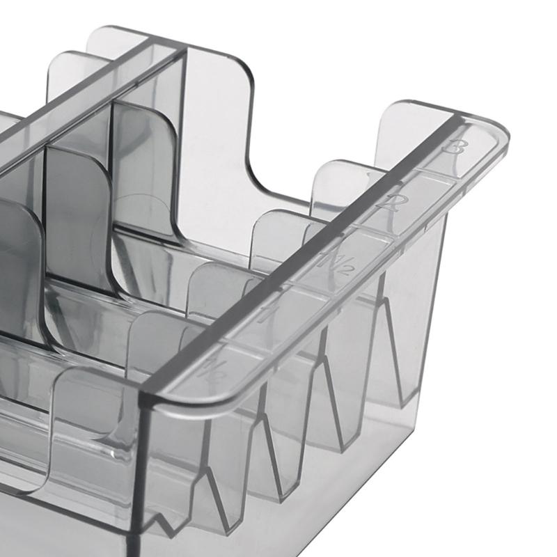 Practical Plastic Clippers Guard Holder Designed To Prevent Loss And Damage Storage Box For Barbers And Home Use