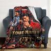 Cristiano Ronaldo (32) Personalized Text Blanket Cozy Personalized Blanket Ultra-Soft Throw For Bedding Home Decor Living Room Picnics All-Season Use
