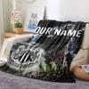 Custom Name,Newcastle United FC Printed Flannel Blanket, Soft Throw for Bedroom Sofa, Washable, Christmas Present, Great Gift.