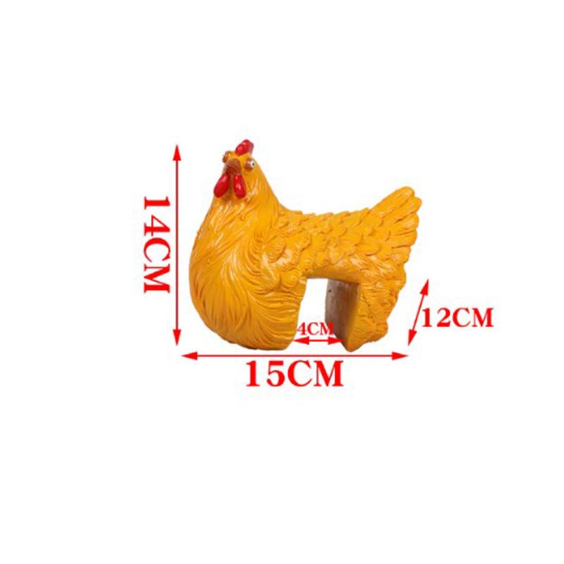 

Funny Chicken Statues Backyard Garden Decoration Ornament Chicken Sculptures