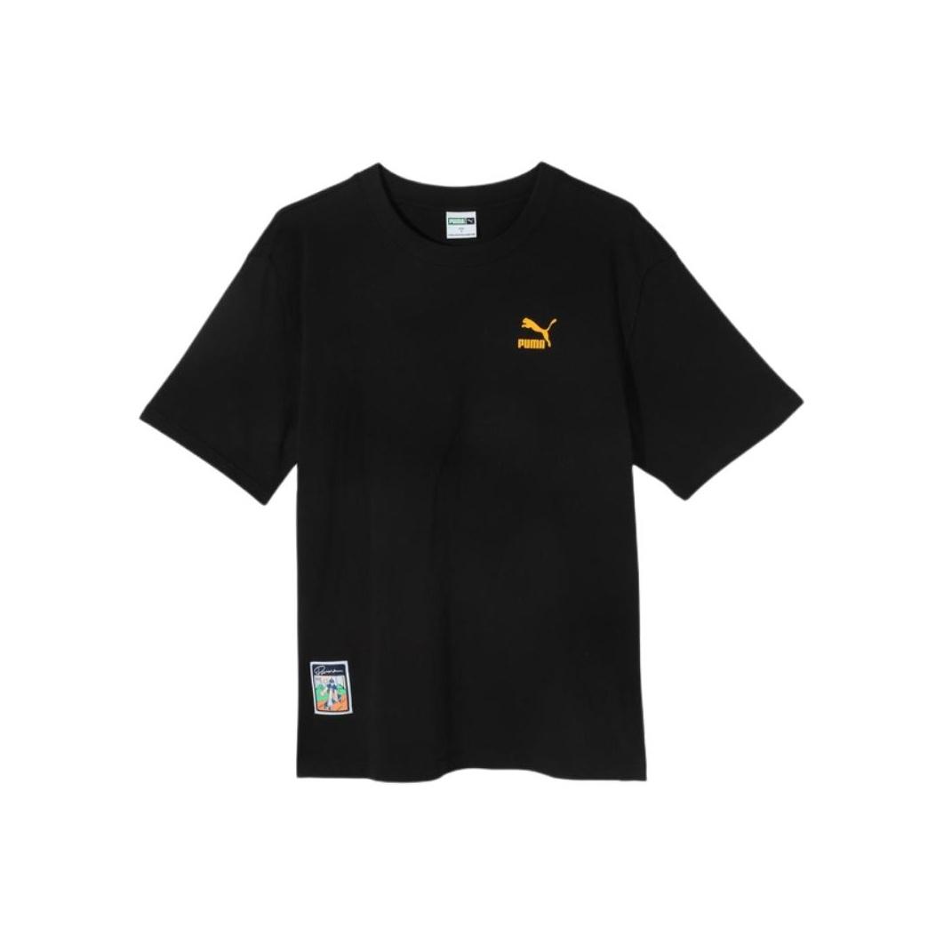 

Футболка Puma Classics Pc Graphic, свободная, дышащая, удобная, повседневная, спортивная, с коротким рукавом, с заниженной линией плеч, мужские топы, черная 682342-01 XL