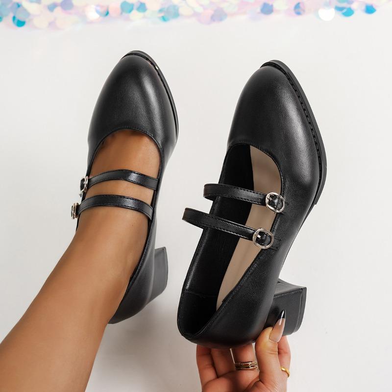 

Women s Vintage Suede Pointed Toe Loafers, Low Block Heel Flats 35