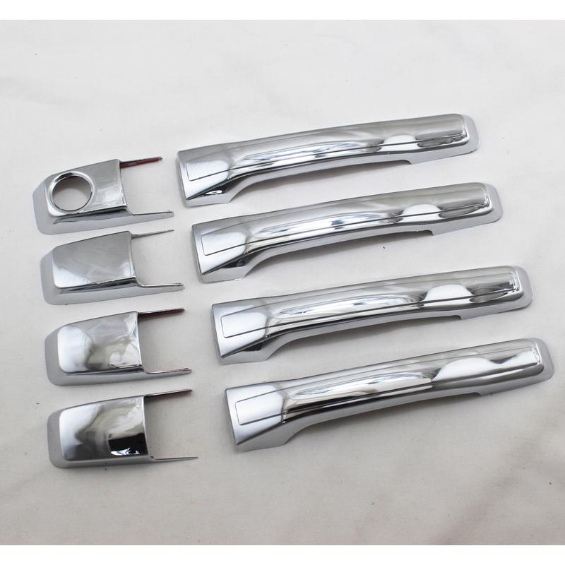 2001 2002 2003 2004 2005 For Mitsubishi Pajero V73 Car ABS Chrome Accessories Plated Door Handle Bowl Cover Trim Paste Style