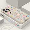 Foral Print Pattern Phone Case For iPhone 16 15 14 13 12 Pro Max 11 16E Magnetic For Magsafe Wireless Charge Soft Silicone Cover