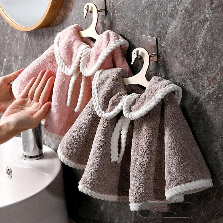 Hanging Towel Does Not Fall Off, Handkerchief Intervenes In Cartoon Children's Restroom, Cute Absorbent Cloth