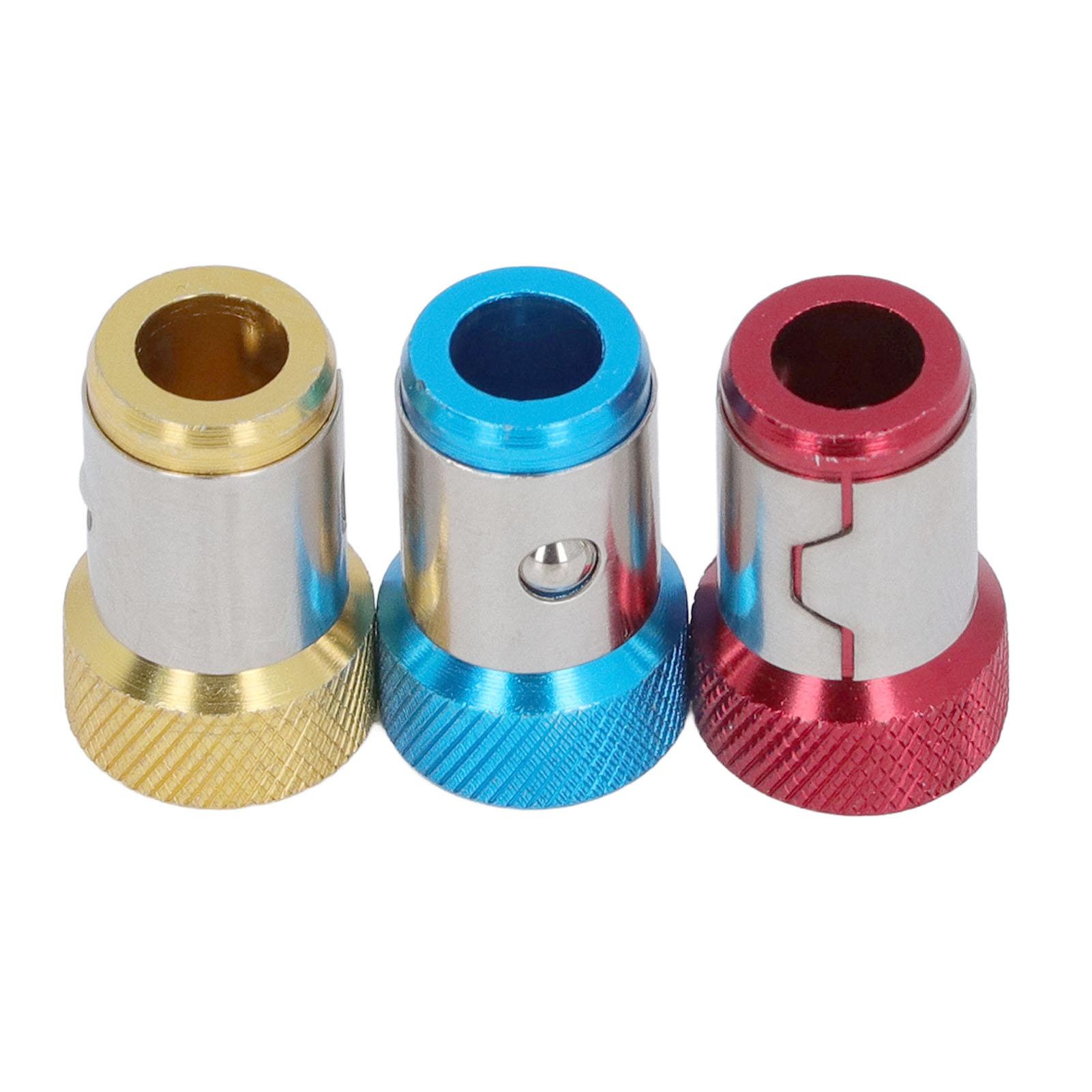 

12PCS Magnetic Screw Rings Aluminum Alloy Knurling Magnet Suction Bit Holder for Hex Screwdriver