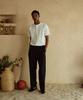 Jelolaunji [Italian Material] Canonico Comfort Wool Slacks Black