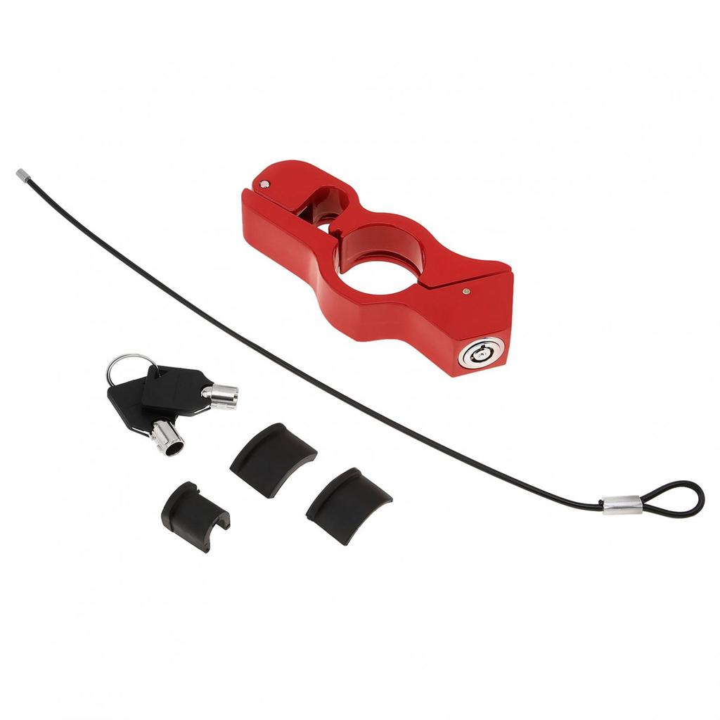 Heavy Duty Anti Theft 2 In 1 Handlebar Helmet Lock Aluminum Alloy Universal Motorcycle Scooter ATV