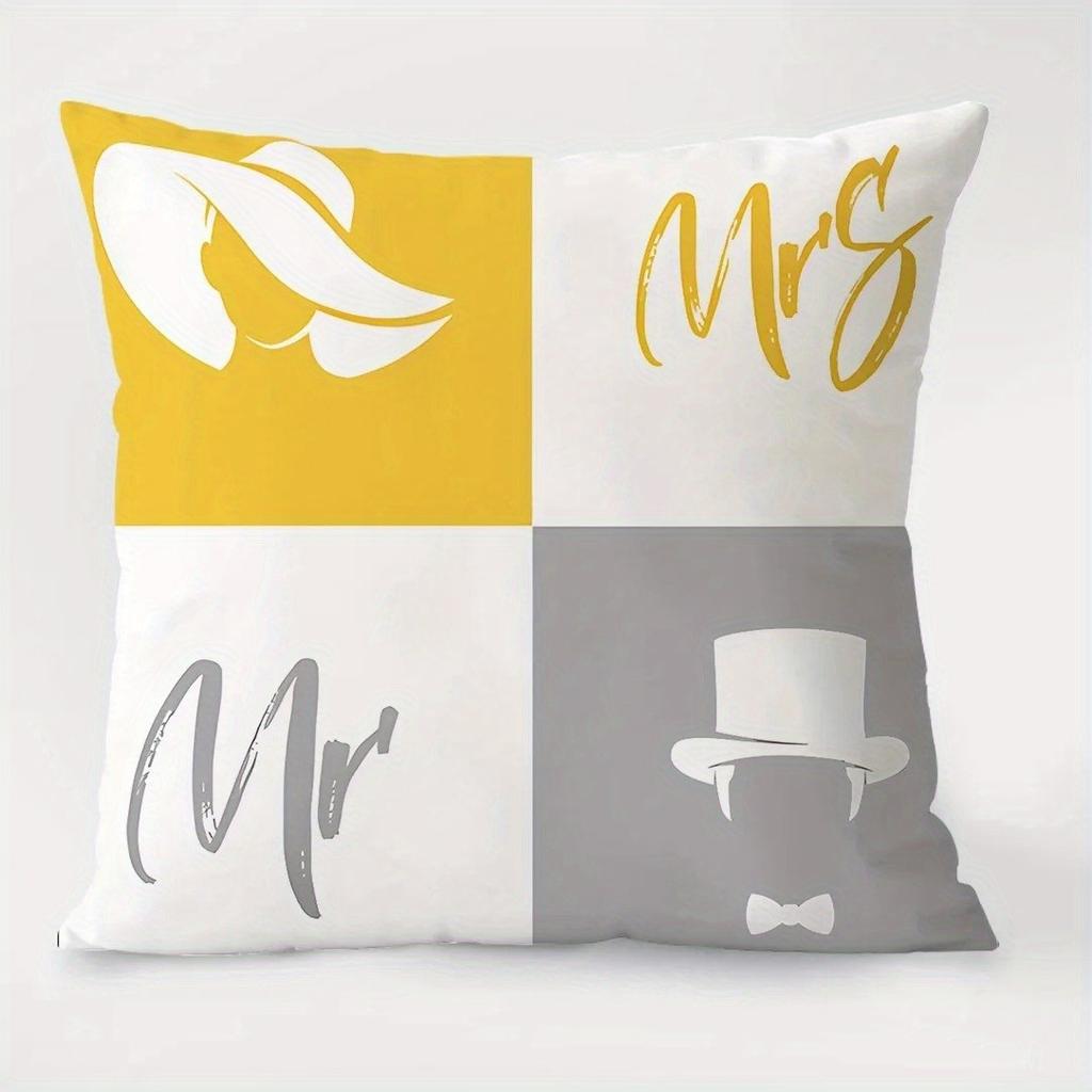 Inspiring Words  Love Pattern Pillow Covers Pattern Cushion Cover Suitable for Sofa Bedroom Car Pillow Cover
