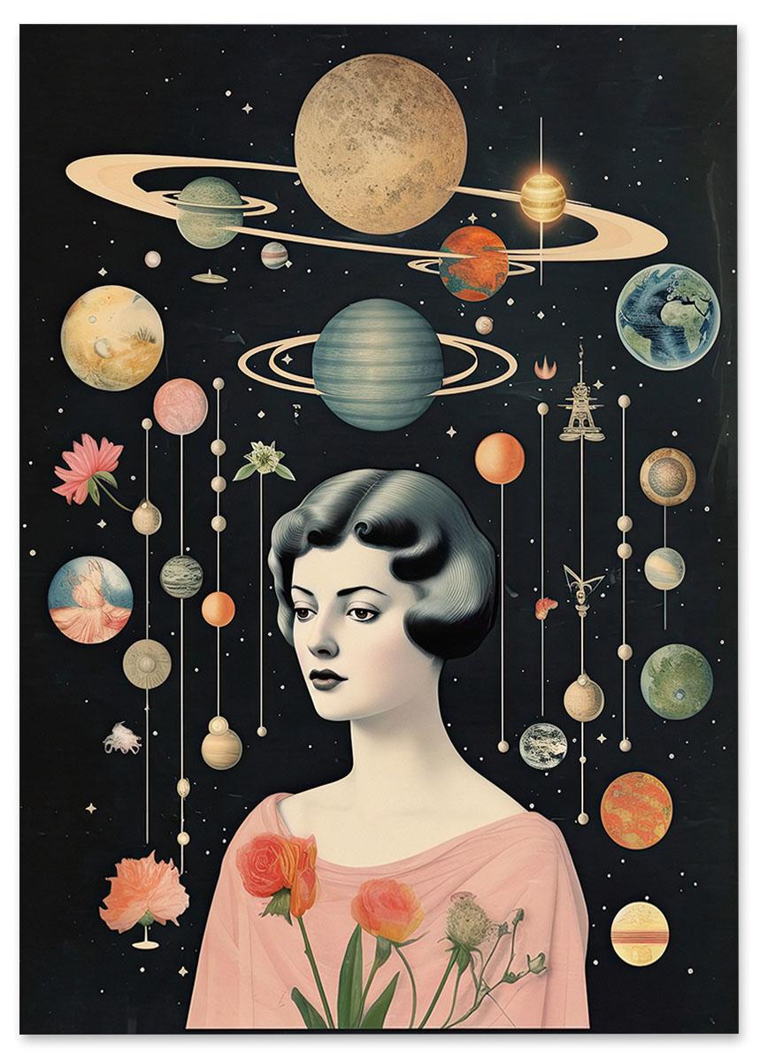 

Plakat układ planet portret 30x40 cm