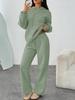 Women's Two-Piece Autumn Set: Velvet Hoodie & Wide-Leg Sweatpants
