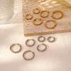 Stainless Steel Unisex Hoop Earrings - Trendy Round Ear Jewelry