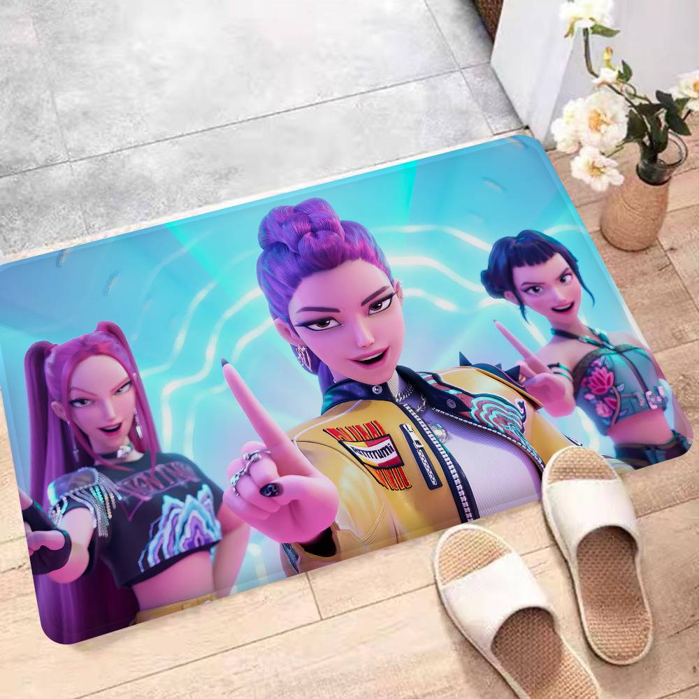 Animace Kpop D-demon Hunters Rohožka Omyvatelná Protiskluzová Obývací Pokoj Pohovka Židle Oblastní Koberec Kuchyňská Rohožka Oblastní Koberec