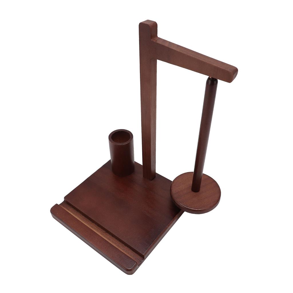 Yarn Holder Multifunctional Magnetic Wooden Knitting Yarn Rack Stand Phone Holder