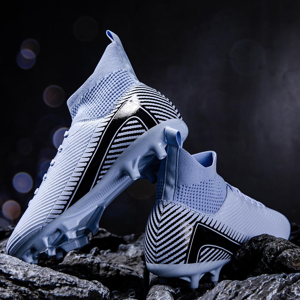 Lightweight men's breathable FG long nail suitable for anti slip sports shoes, wear-resistant and anti slip football shoes