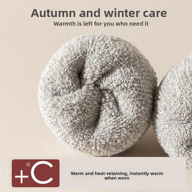 Wool Socks - Men's Autumn-winter Mid-length Thick and Warm Padded Thick Socks, Anti-chill and Warm Long Tube Knitted Socks