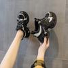 Popular Thick-soled Inner Height-increasing Dad Shoes 2025 Spring New Star with the Same Casual Versatile Fashion Style Lace-up Women