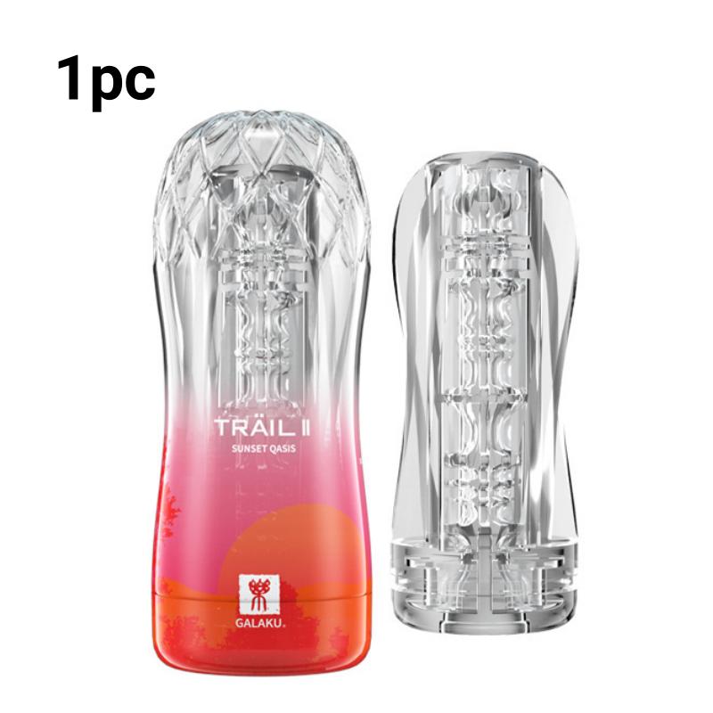 Male Masturbator Cup Soft Pussy Sex Toys Transparent Vagina Adult Endurance Exercise Reusable Vacuum Pocket Cup for Men