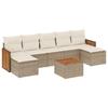 VidaXL Salon de Jardin avec Coussins 8 pcs, Canapés de Terrasse, Ensemble de Meubles de Patio, Mobilier d'Extérieur, Beige 3260322