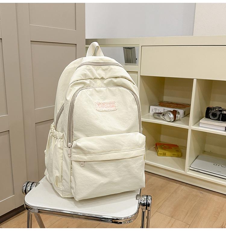 Schoolbag High Value Ins Style Schoolbag Female Junior High School Girl High School College Student Backpack Lightweight Simple Small Fresh Backpack