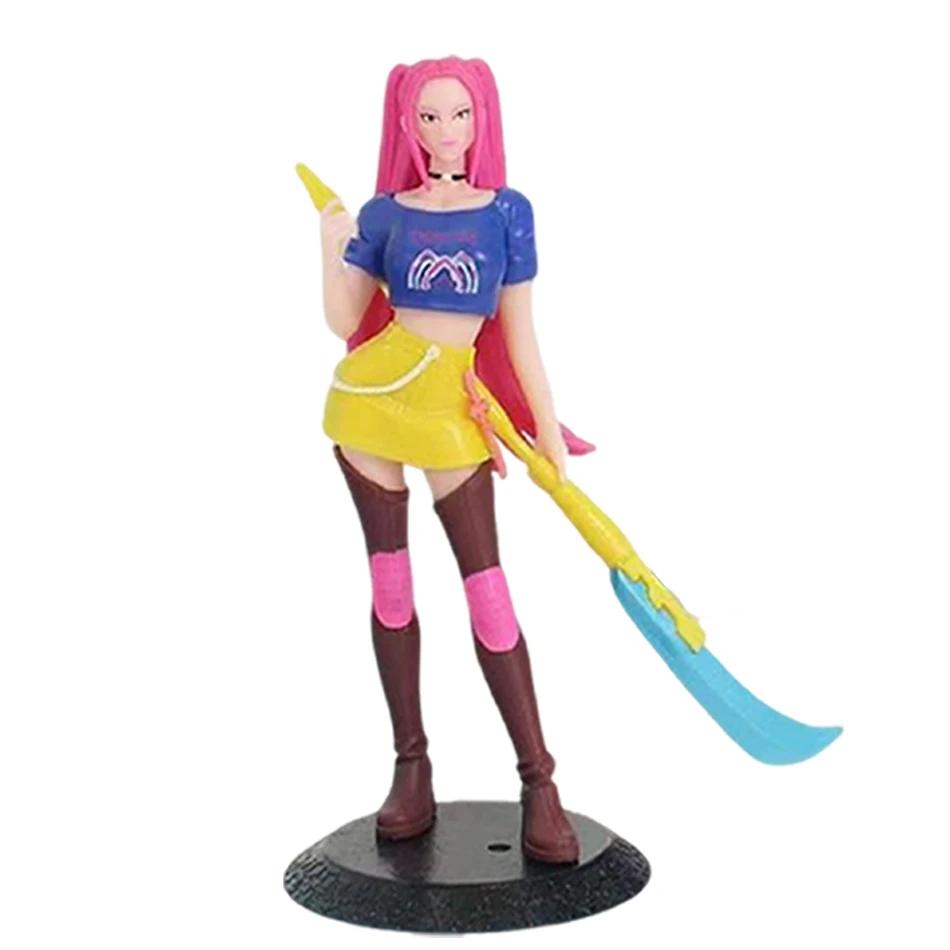 18cm 1-3PCS NEW KPop Demon Hunters Superstar Rumi Mira Zoe Acrylic PVC Action Figure Toy Anime Figurine Doll For Fans Gift