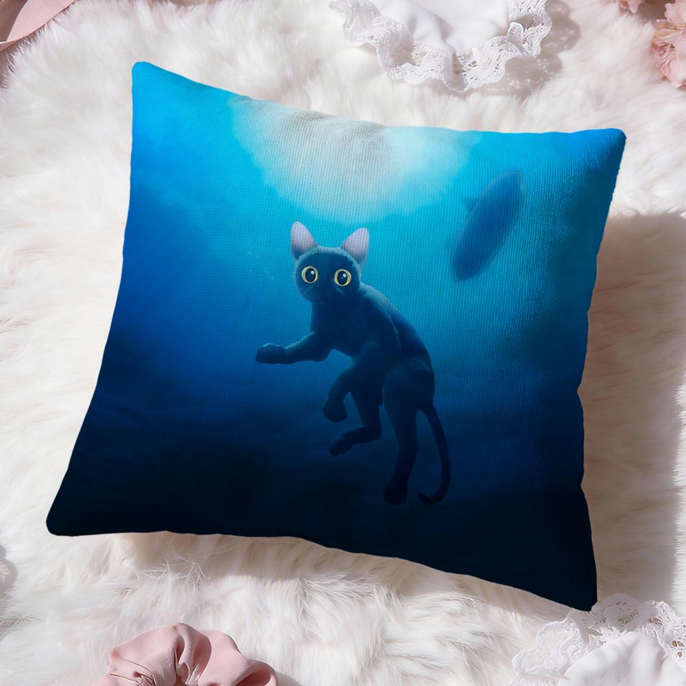 Cartoon Movie F-Flow Cushion Cover Premium Comfort Reversible Pillow Cove -Two In One Design for Any Room & Car Interior