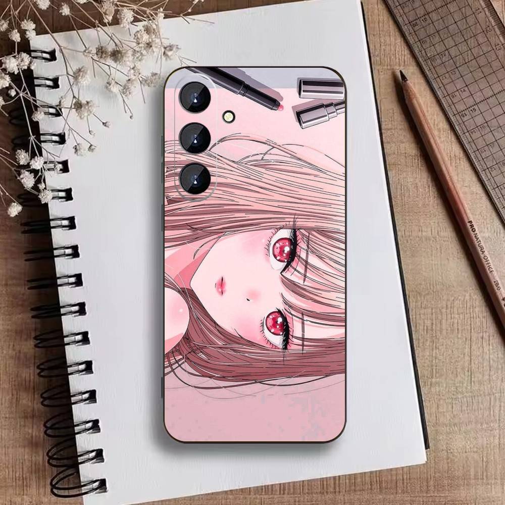 S-Darling Marin Kitagawa Colorful Silver Phone Case For Samsung Galaxy A73,A72,A71,A70,A52,A51 Others Soft Black Cover