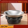 Yuzhuxun Windproof Alcohol Stove Portable Mini Hot Pot