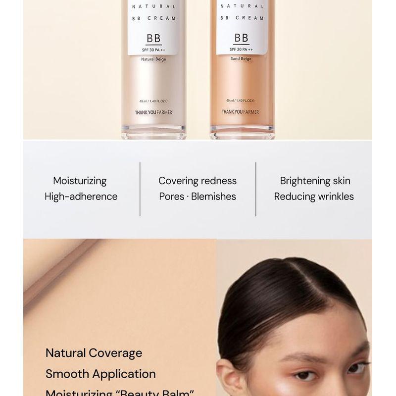 THANK YOU FARMER Be Beautiful Natürliche BB Cream LSF30 PA++ 40ml - 2 Farben