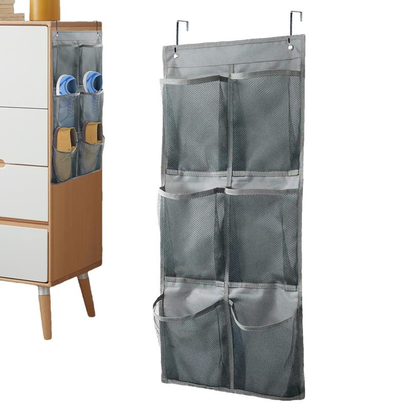6 Pockets Shoe Rack High Bearing Capacity Folded Shoe Organizer Storage Space-saving Door Hanging Shoe Rack Bedroom Supply