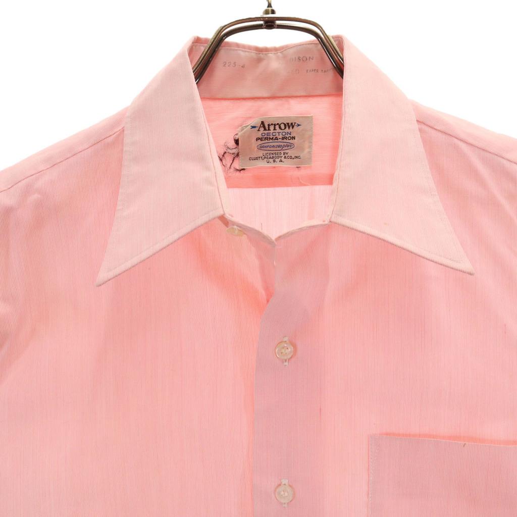 Arrow 70er Vintage Made in Japan Langarmhemd rosa Herren Gebraucht