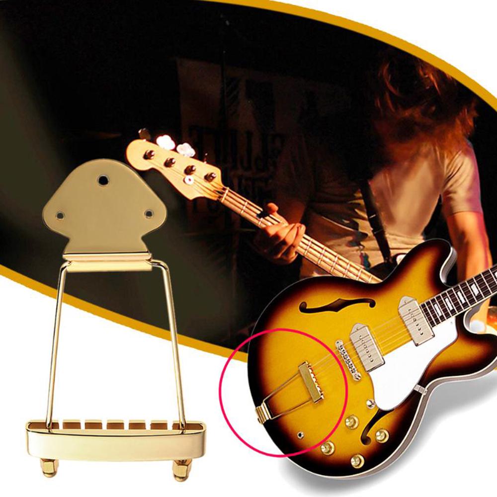 Parti di ricambio per ponte con cordiera a trapezio per chitarra a 6 corde, chitarra elettrica archtop jazz, basso