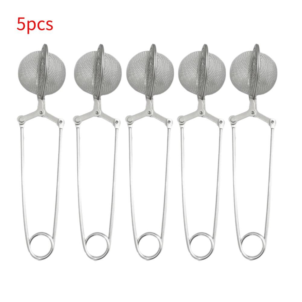 Stainless Steel Spoon Tea Ball Infuser Filter Squeeze Leaves Herb Mesh Strainer Tea Infuser In Mesh Tea Ball Filter Teaware