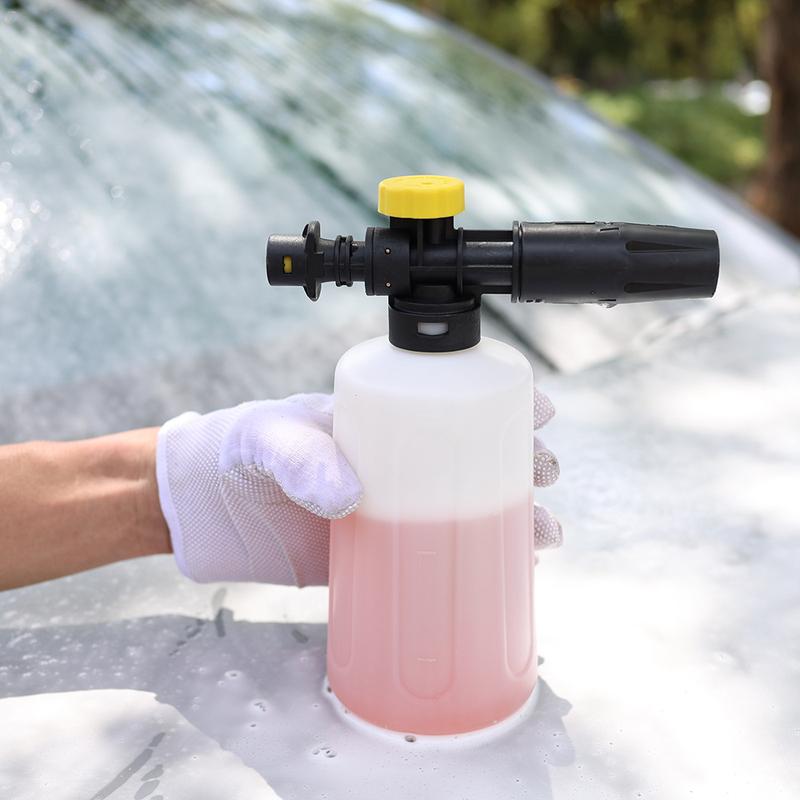 750ML Snow Foam Lance For Karcher K2-K7 Car Pressure Washers Soap Foam Generator With Adjustable Sprayer Nozzle