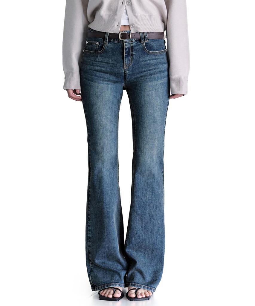 Deketeuumeon Signature Slim Low Rise Flared Jeans Dcwpt006Blueb