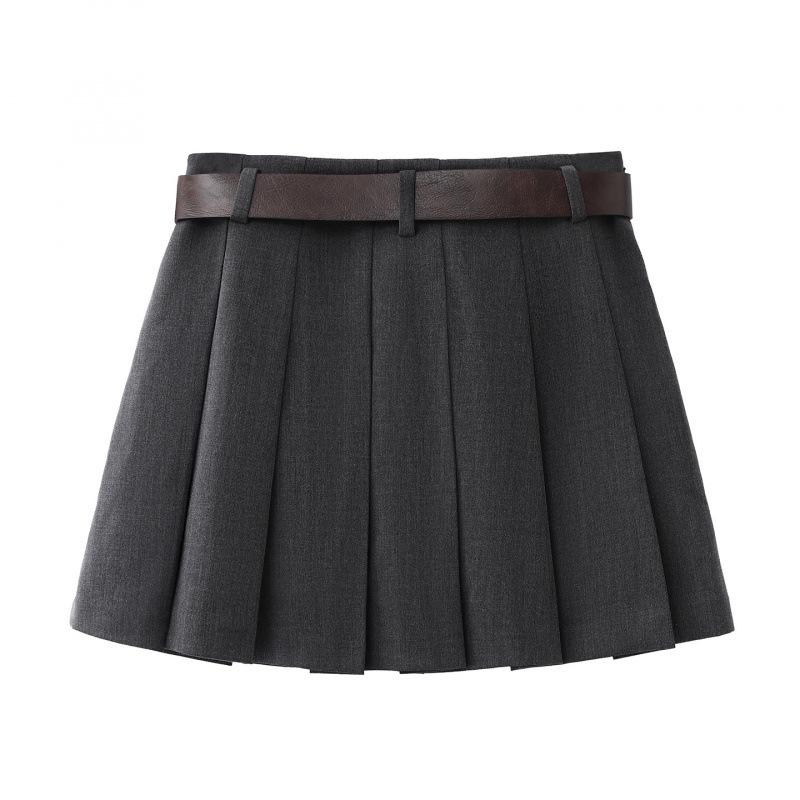 In-Stock Women's Pleated Skirt - Spring 2026 Versatile Academic Style, Short Skirt