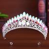 Bride's Crown Headwear  Alloy Horse's Eye Water Diamond Crown Wedding Hair Accessory Wedding Dress Evening Gown Hair Tie Hair Band Accessory