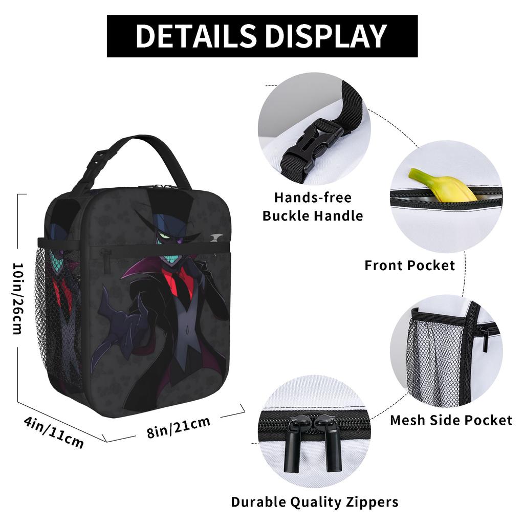 Insulated Lunch Bag Villainous Comdy Accessories  Storage Food Box Harajuku Thermal Cooler Lunch Box For School