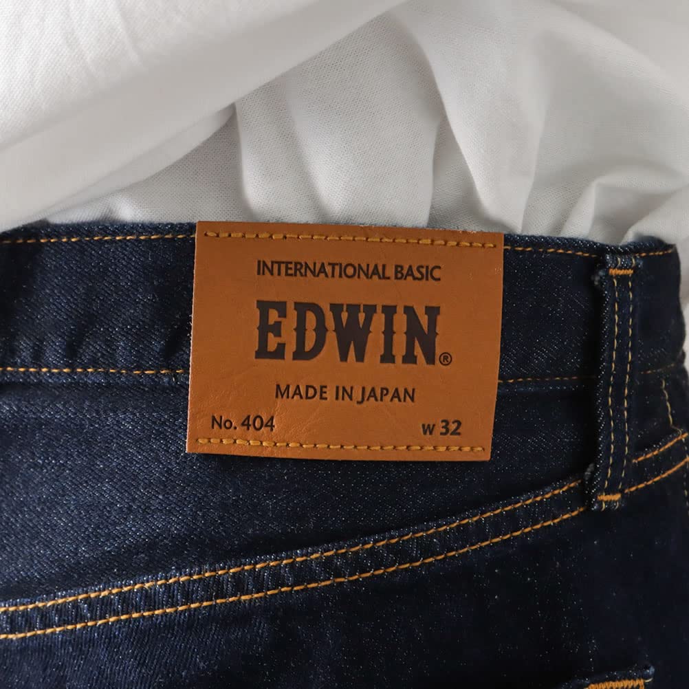 Edwin E404 Denim Loose Long Popular One Size W30 Pants, Fit, Pockets, All-Season Pants, Jeans, Brand, Men's, Wash, (76cm)