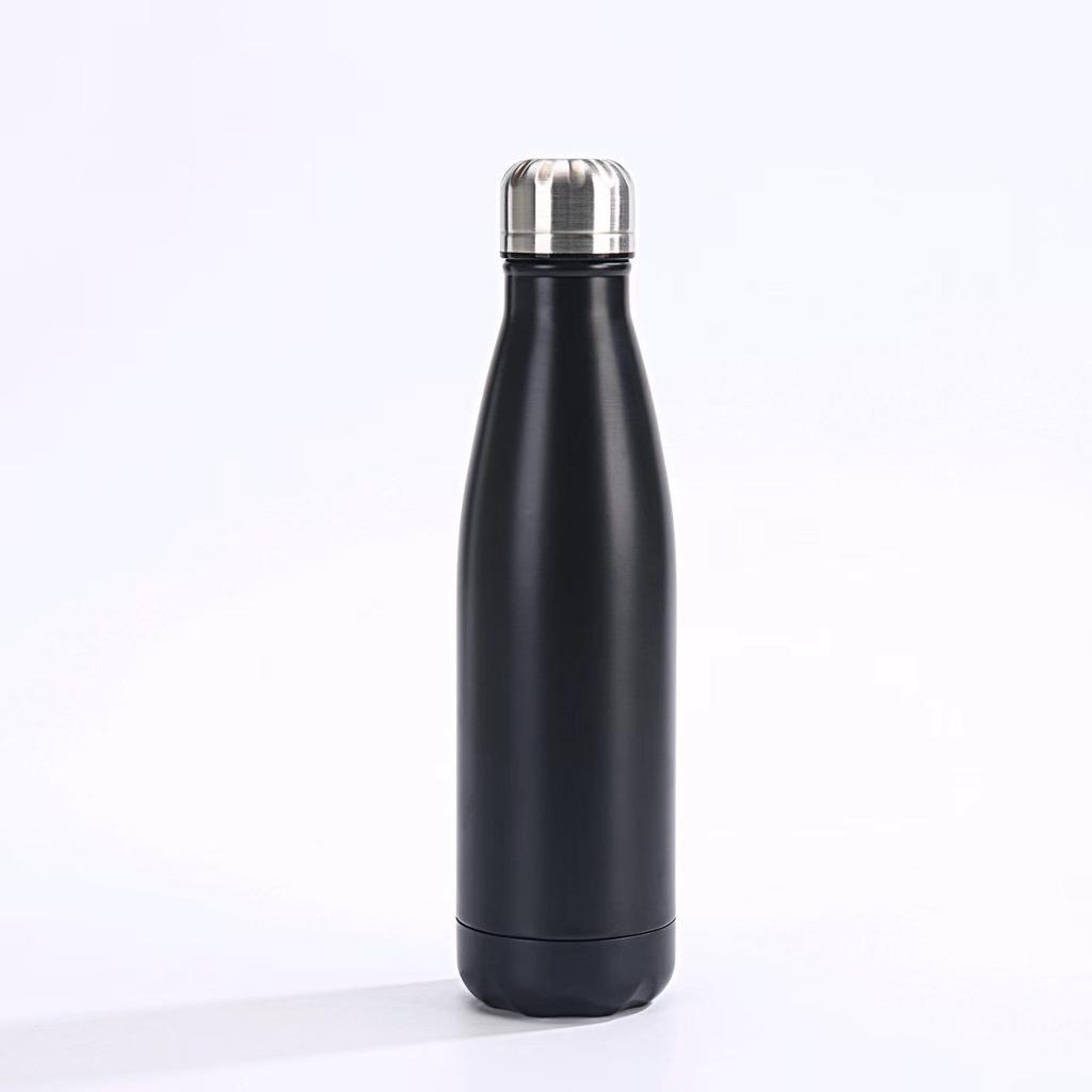 1Pc Small Mouth Cola Bottle, American-style Double-layer Vacuum Insulated Cup, Portable Cycling Sports Water Bottle