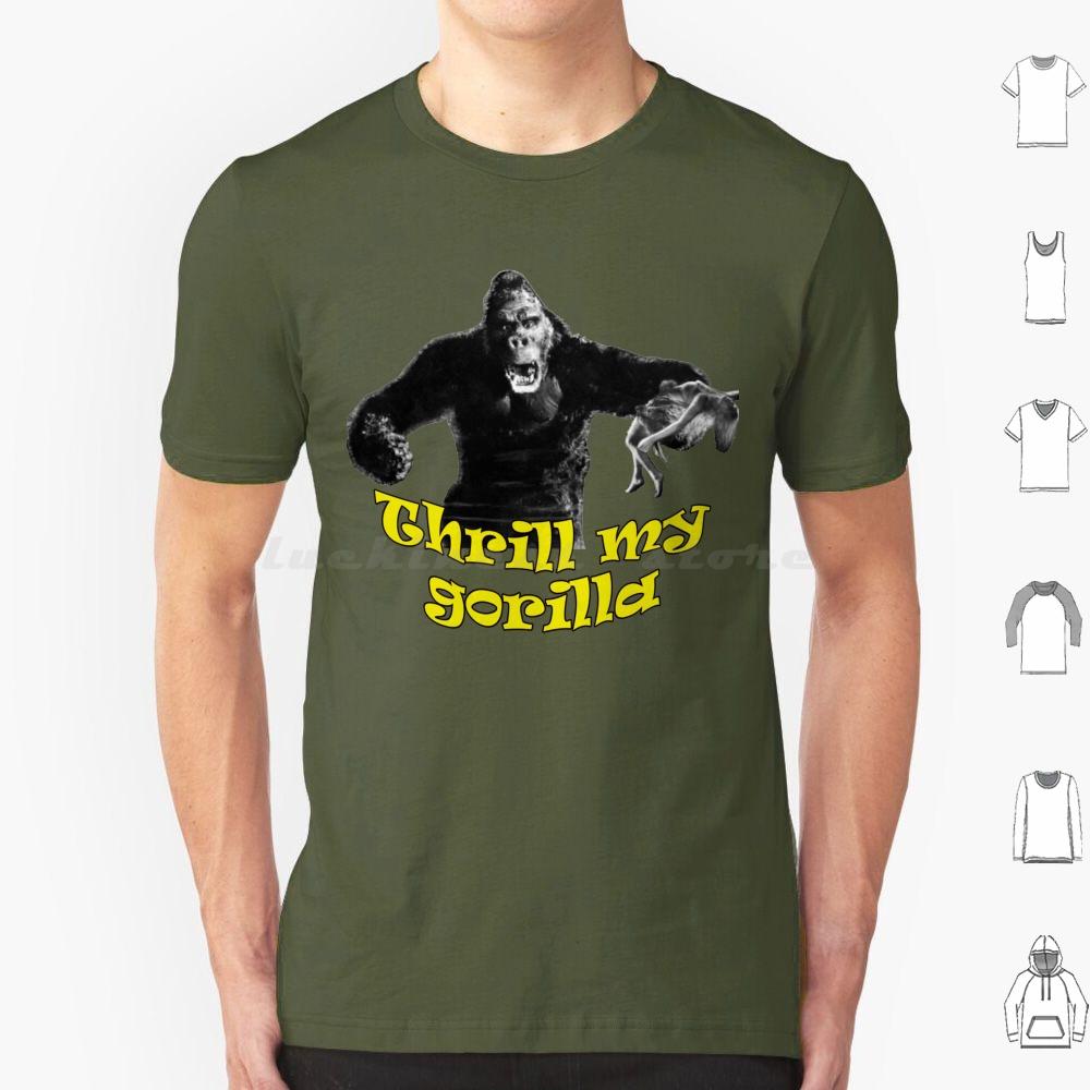 

Thrill My Gorilla Футболка Большой Размер 100% Хлопок Кинг-Конг Научная Фантастика Обезьяны Ужасы Sci-Fi Против Конга 30-е Старые Хиты Классика Алиса S