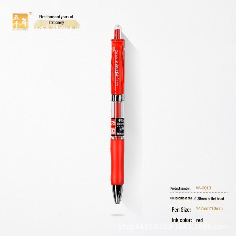 Five Thousand Neutral Quick-Drying 0.5mm/0.7mm Click Pen – Smooth Simple Signature Pen for Business/Office Use